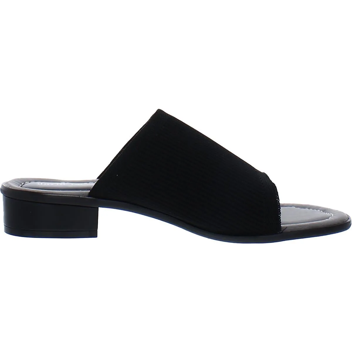 Minty Womens Leather Open Toe Slide Sandals