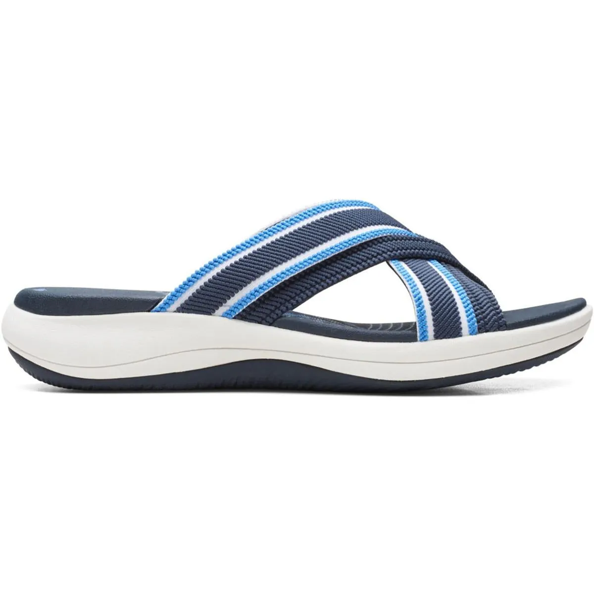 Mira Isle Womens Strappy Machine Washable Slide Sandals