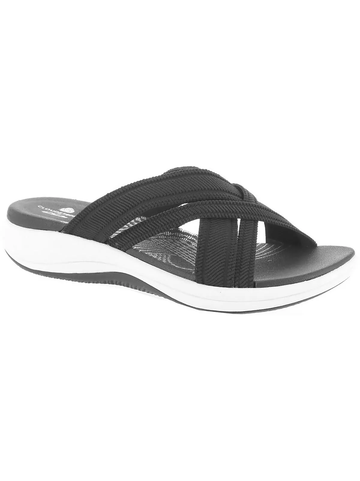 Mira Isle Womens Strappy Machine Washable Slide Sandals