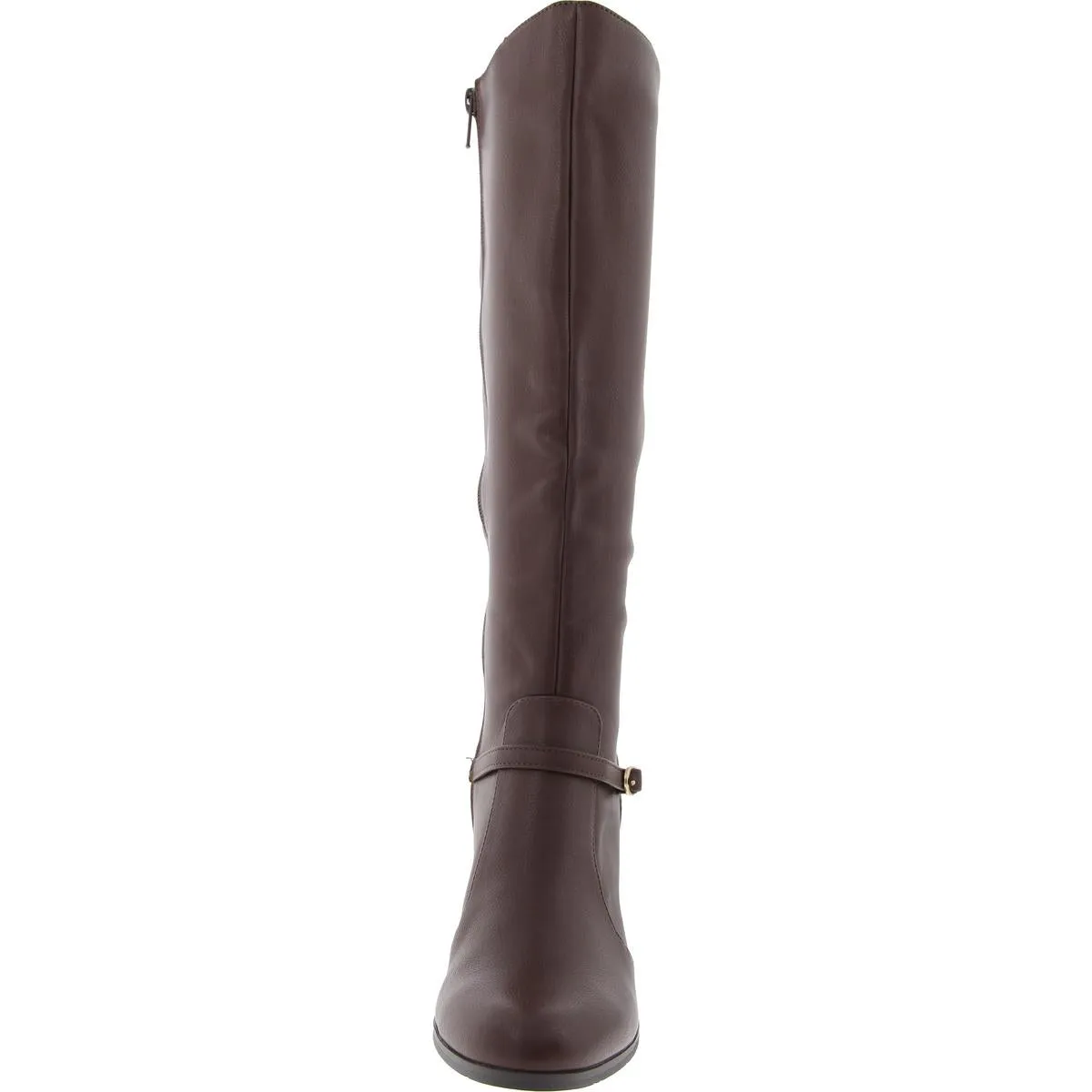 Missy Womens Zipper Faux Leather Knee-High Boots