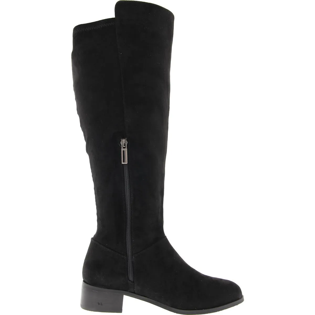 Molly Womens Zipper Faux Suede Knee-High Boots