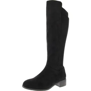 Molly Womens Zipper Faux Suede Knee-High Boots