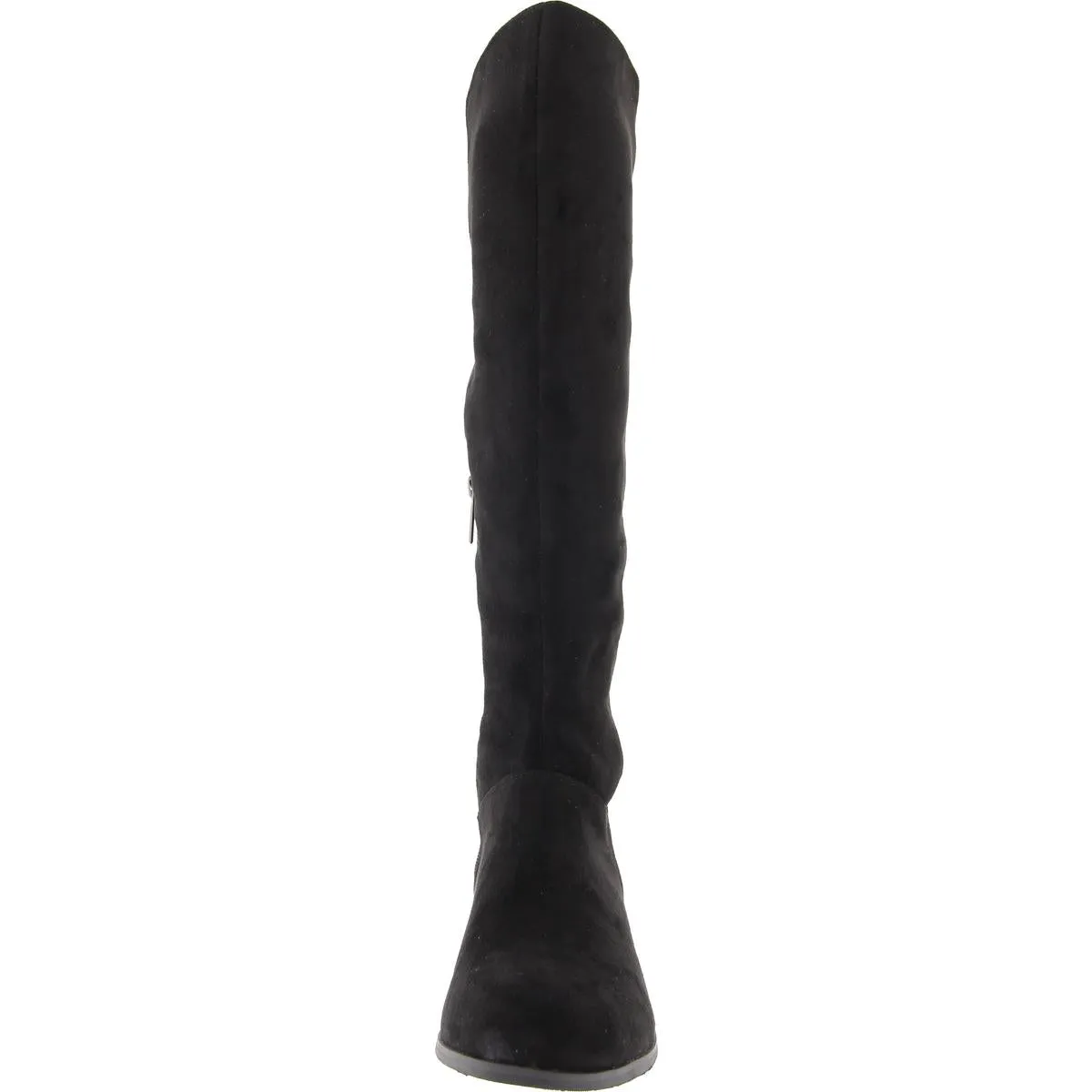 Molly Womens Zipper Faux Suede Knee-High Boots
