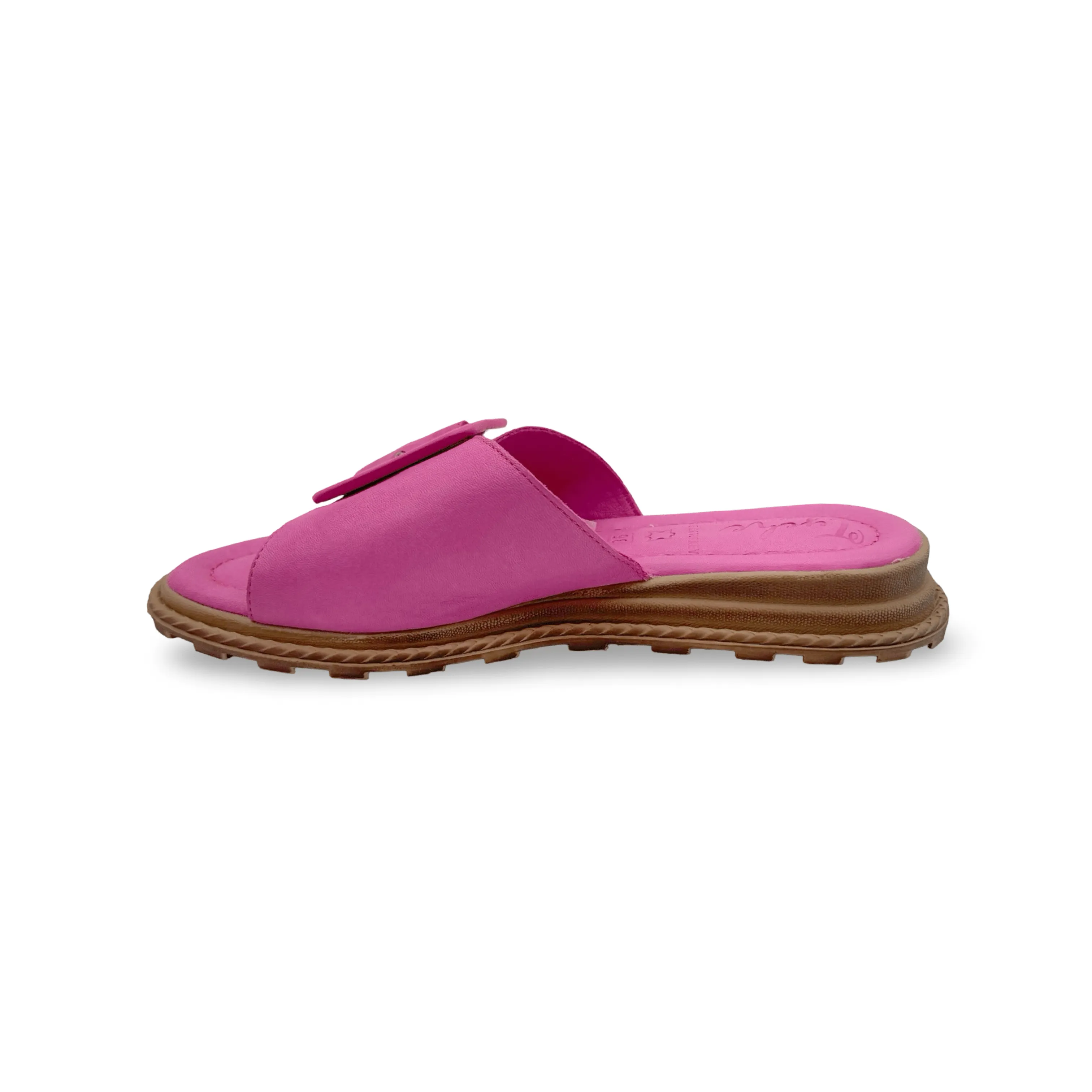 Monroe Fuchsia Leather Adjustable Slide