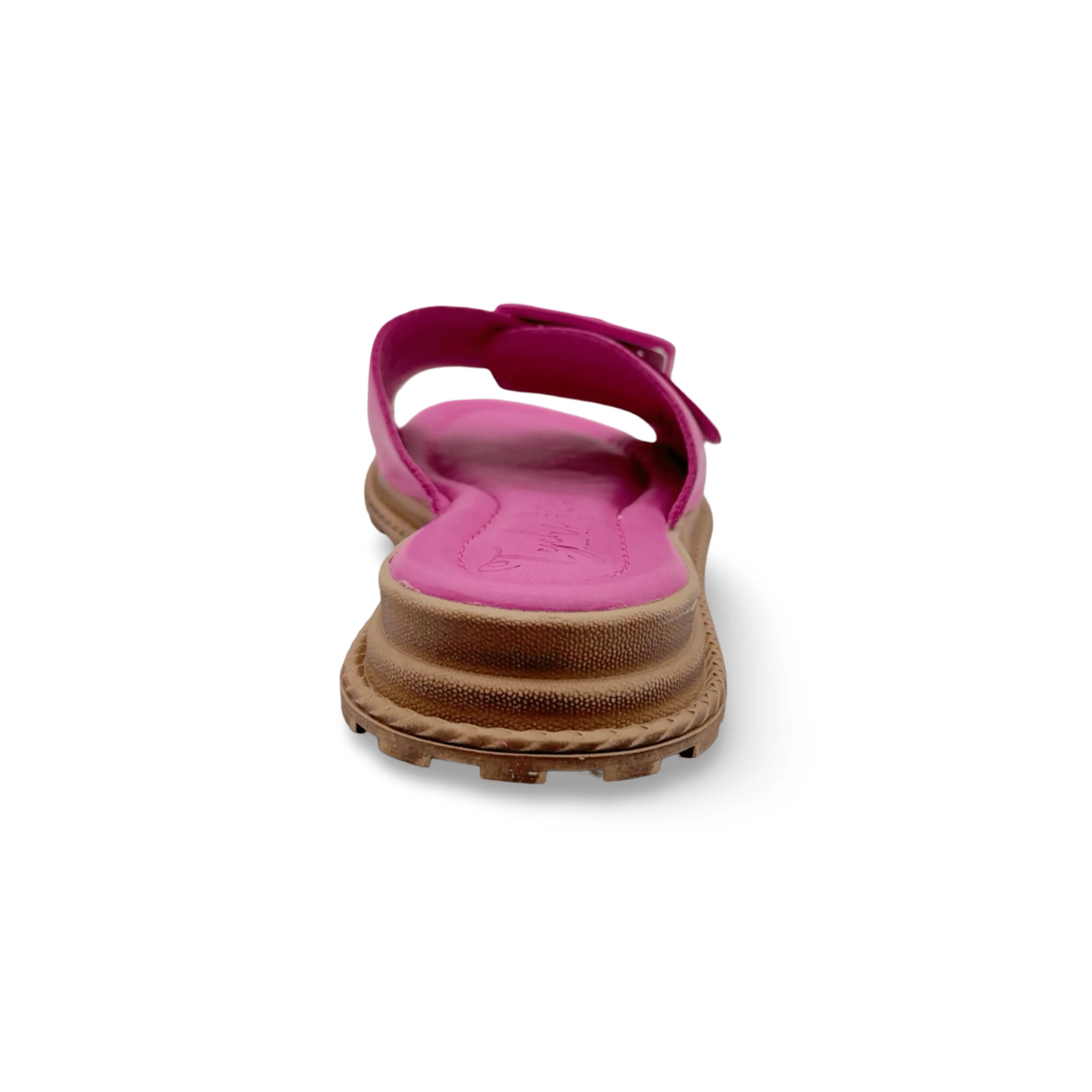 Monroe Fuchsia Leather Adjustable Slide