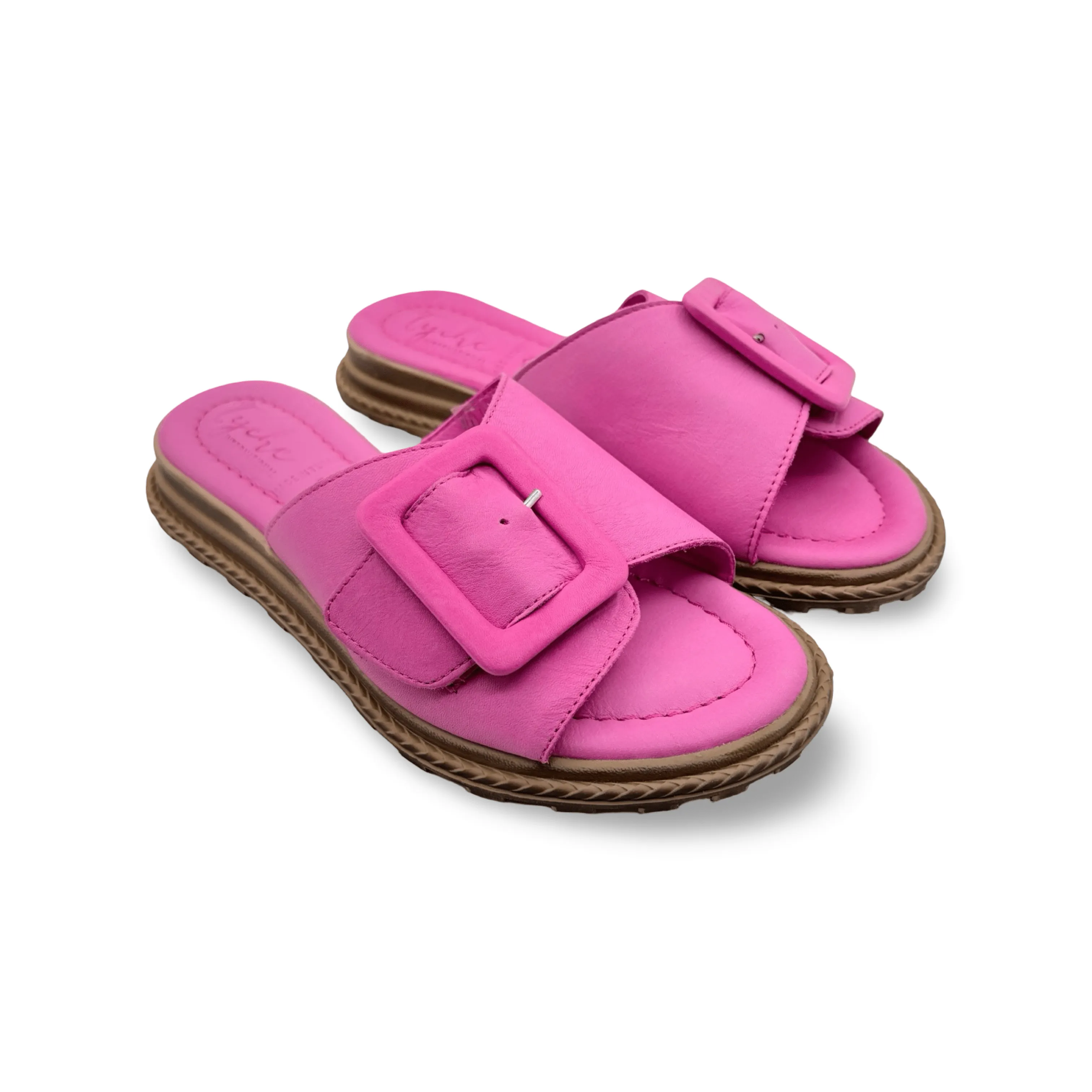 Monroe Fuchsia Leather Adjustable Slide