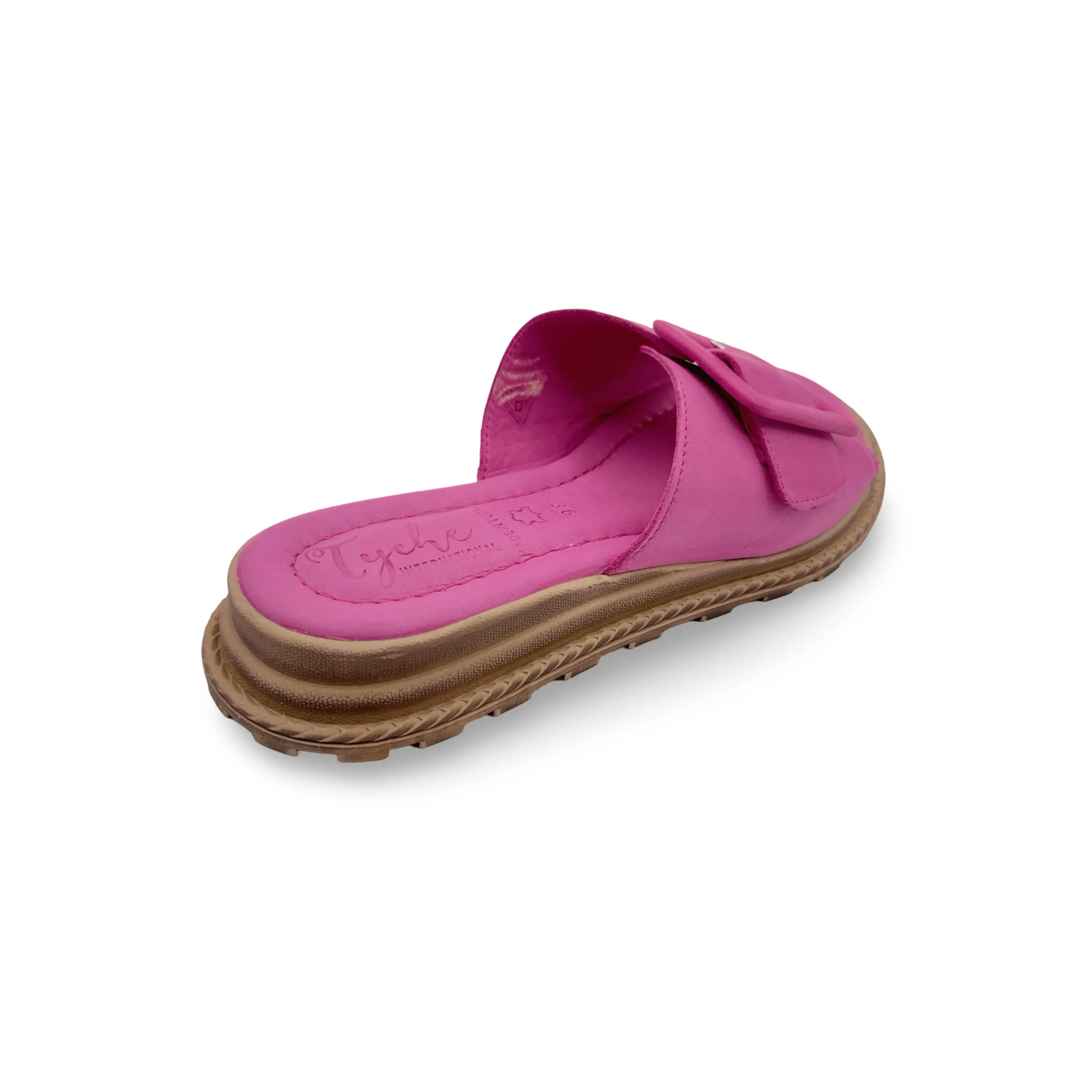 Monroe Fuchsia Leather Adjustable Slide