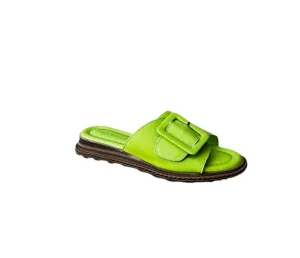 Monroe Green Leather Adjustable Slide