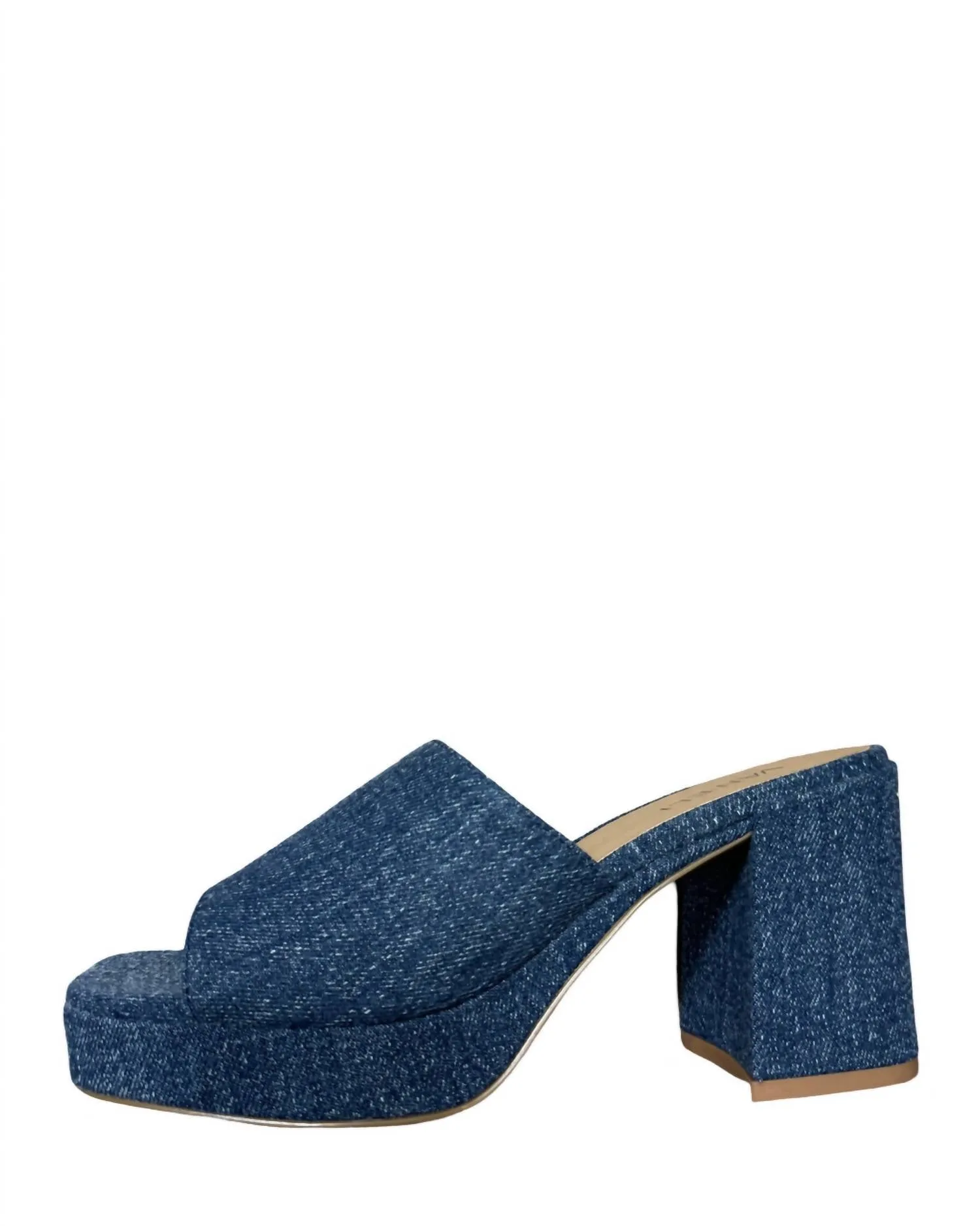 Morya Platform Sandal In Blue Jeans