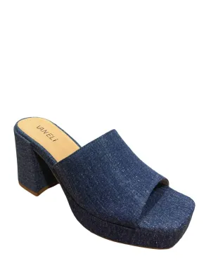 Morya Platform Sandal In Blue Jeans
