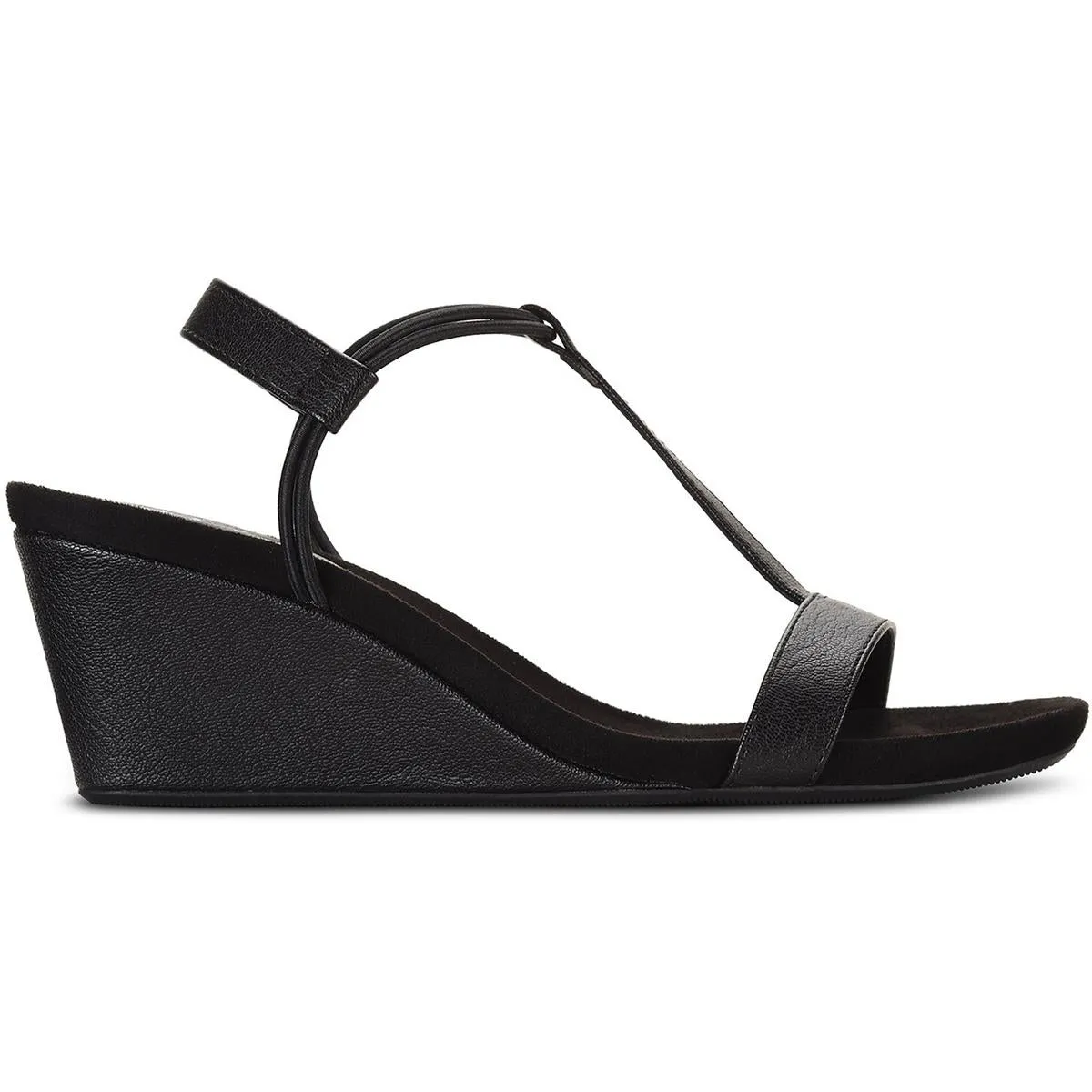 Mullanpu Womens Solid Manmade Ankle Strap