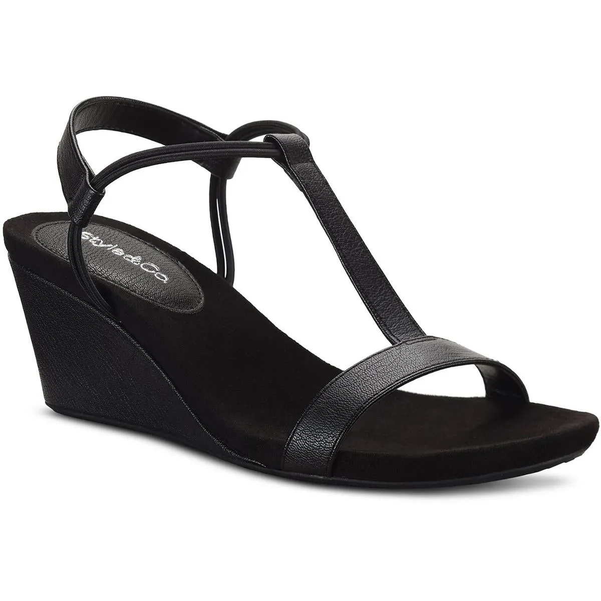 Mullanpu Womens Solid Manmade Ankle Strap