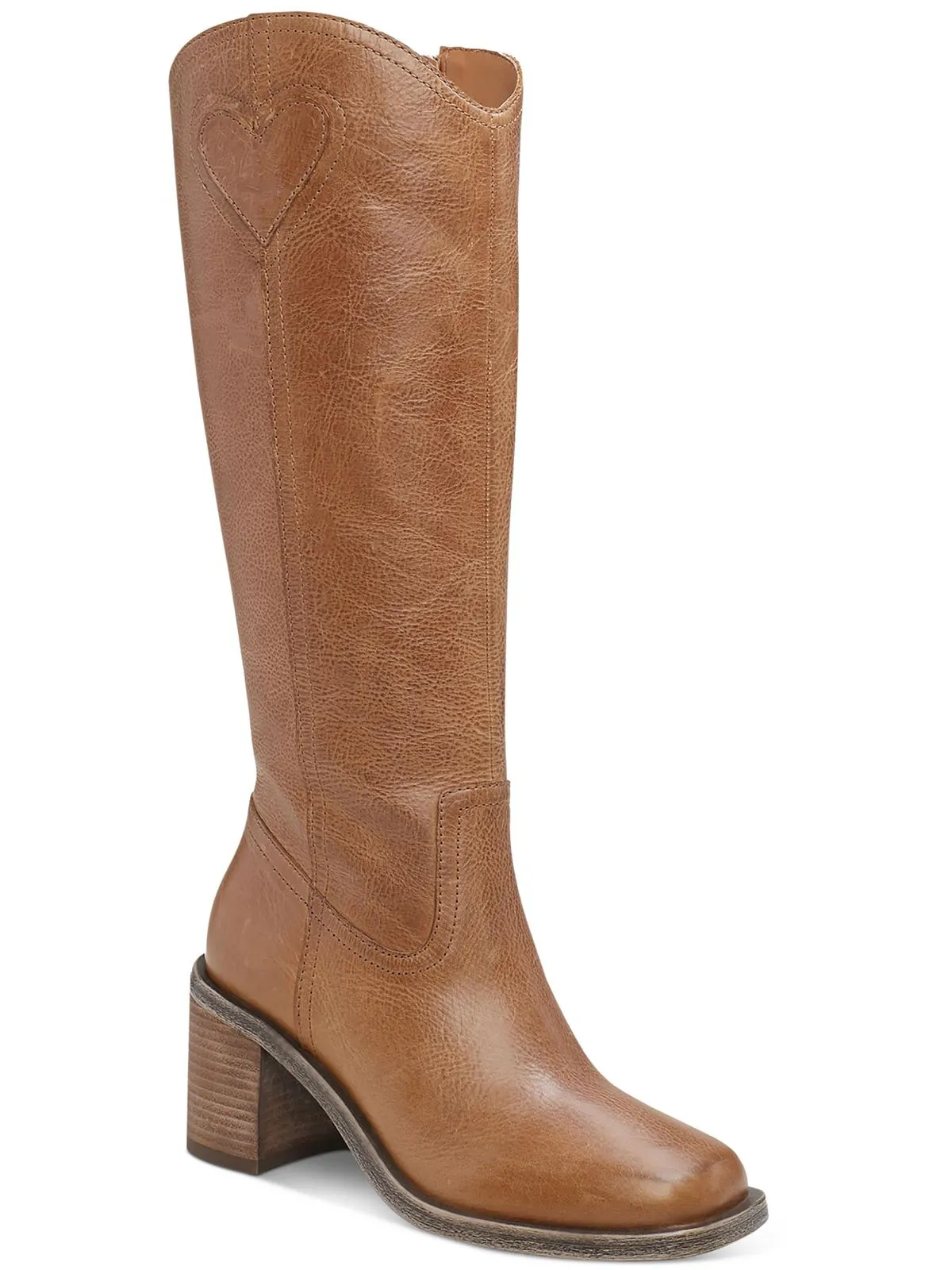 myinda Womens Leather Tall Knee-High Boots
