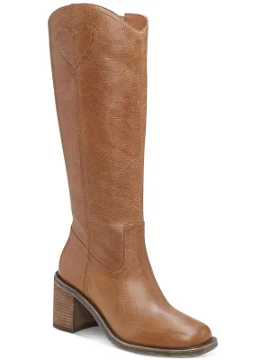 myinda Womens Leather Tall Knee-High Boots