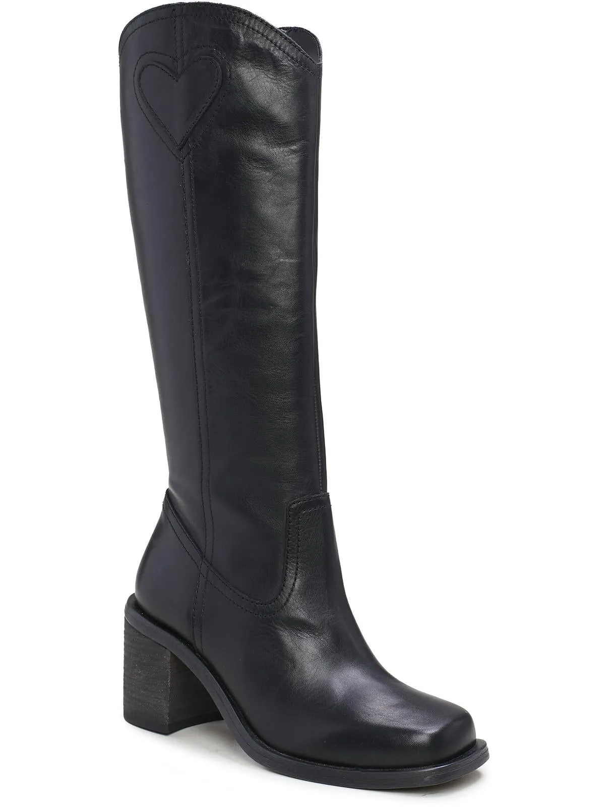myinda Womens Leather Tall Knee-High Boots