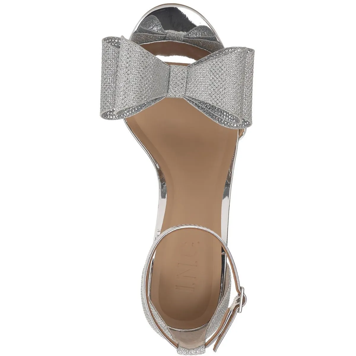 Naasira Womens Glitter Bow Heels