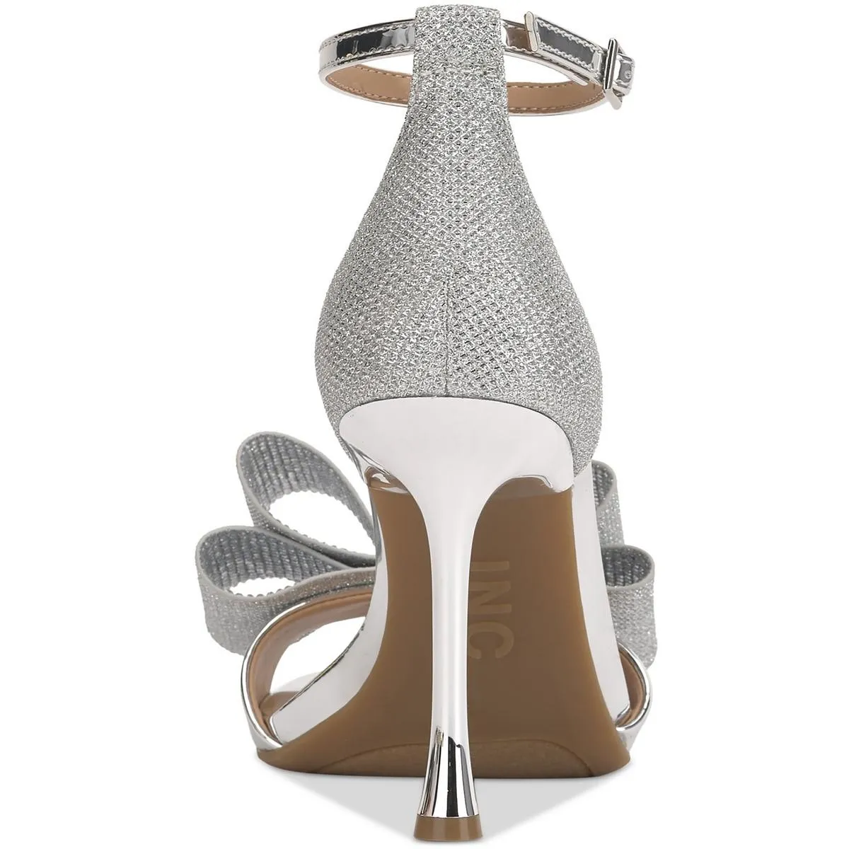 Naasira Womens Glitter Bow Heels