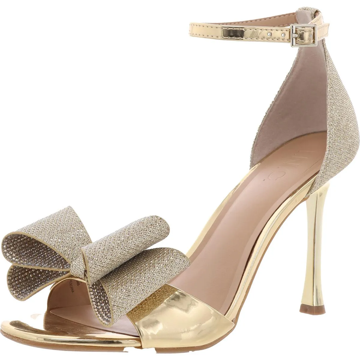 Naasira Womens Glitter Bow Heels