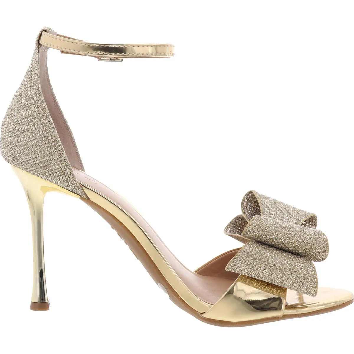 Naasira Womens Glitter Bow Heels
