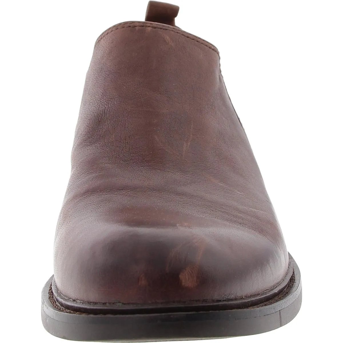 Naisbury II Womens Leather Block Heel Ankle Boots