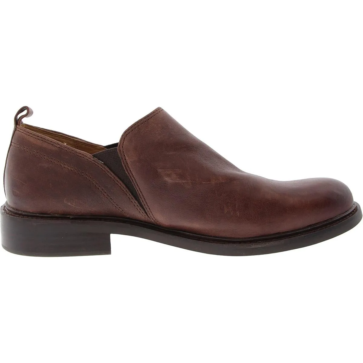 Naisbury II Womens Leather Block Heel Ankle Boots