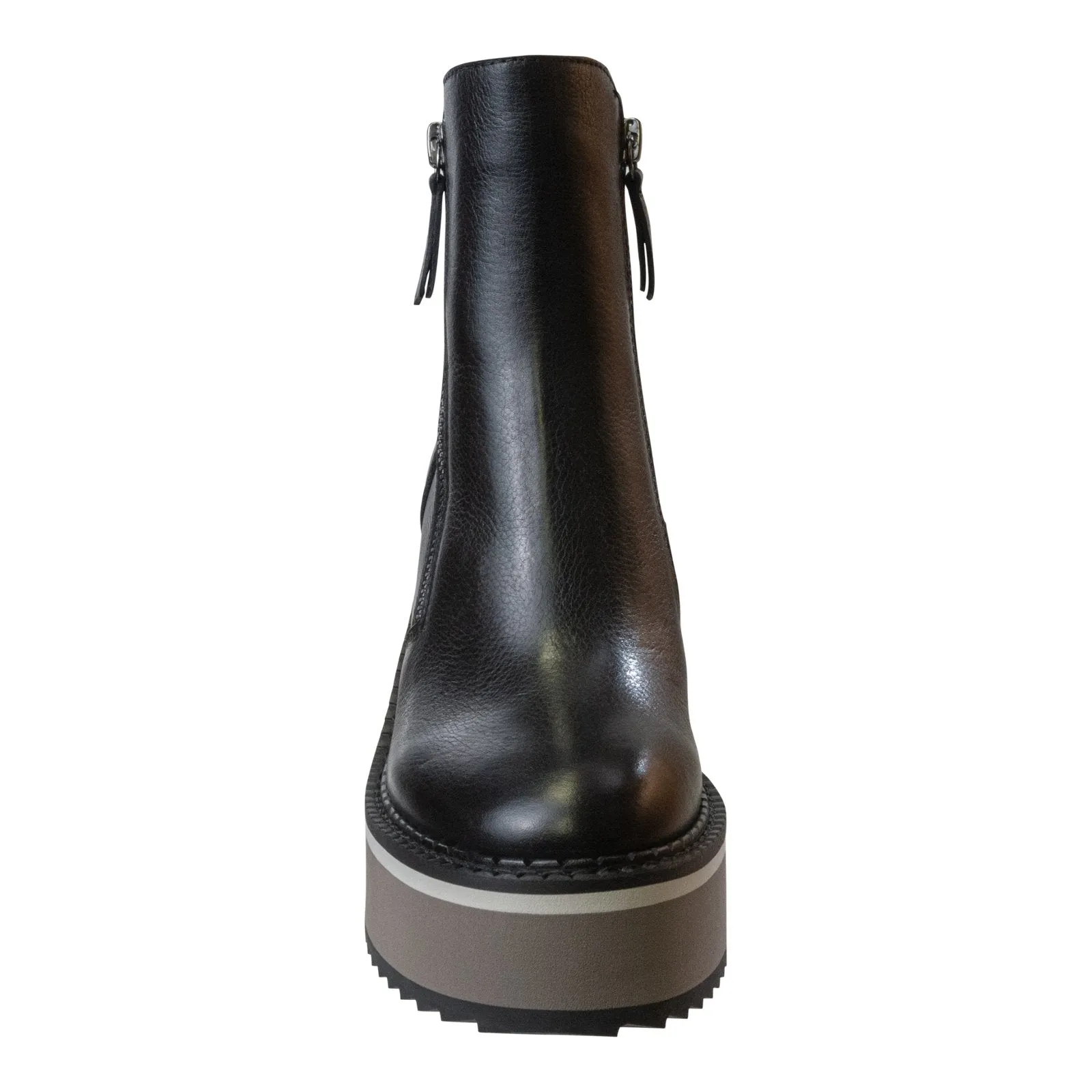 Naked Feet: AVAIL in BLACK Wedge Ankle Boots