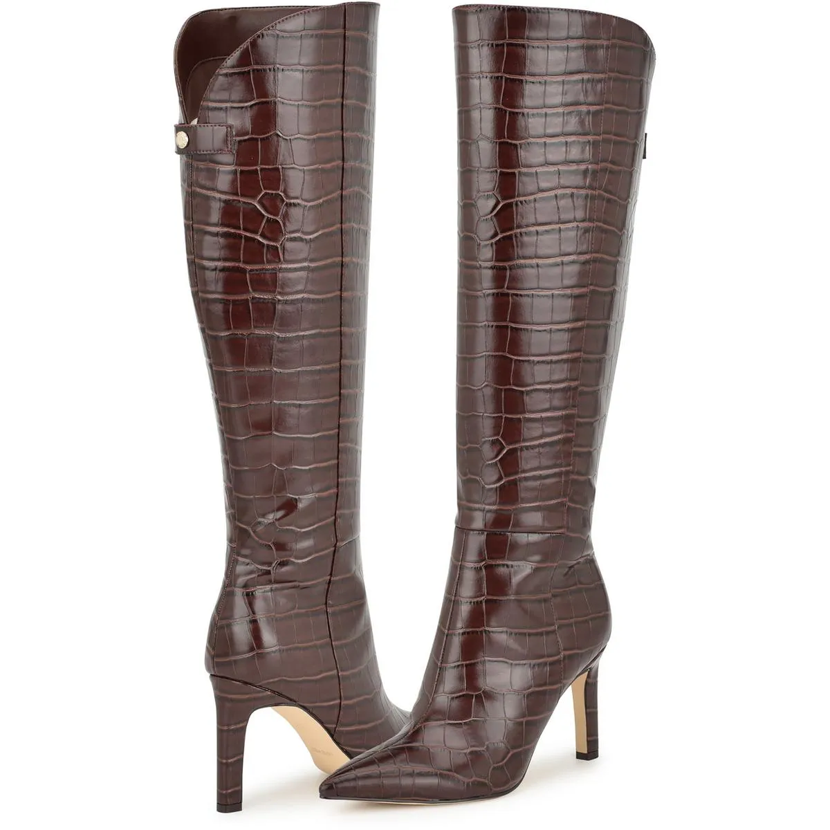 Napts Womens Tall Faux Suede Knee-High Boots