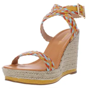 Narla Womens Criss-Cross Front Wedge Espadrilles