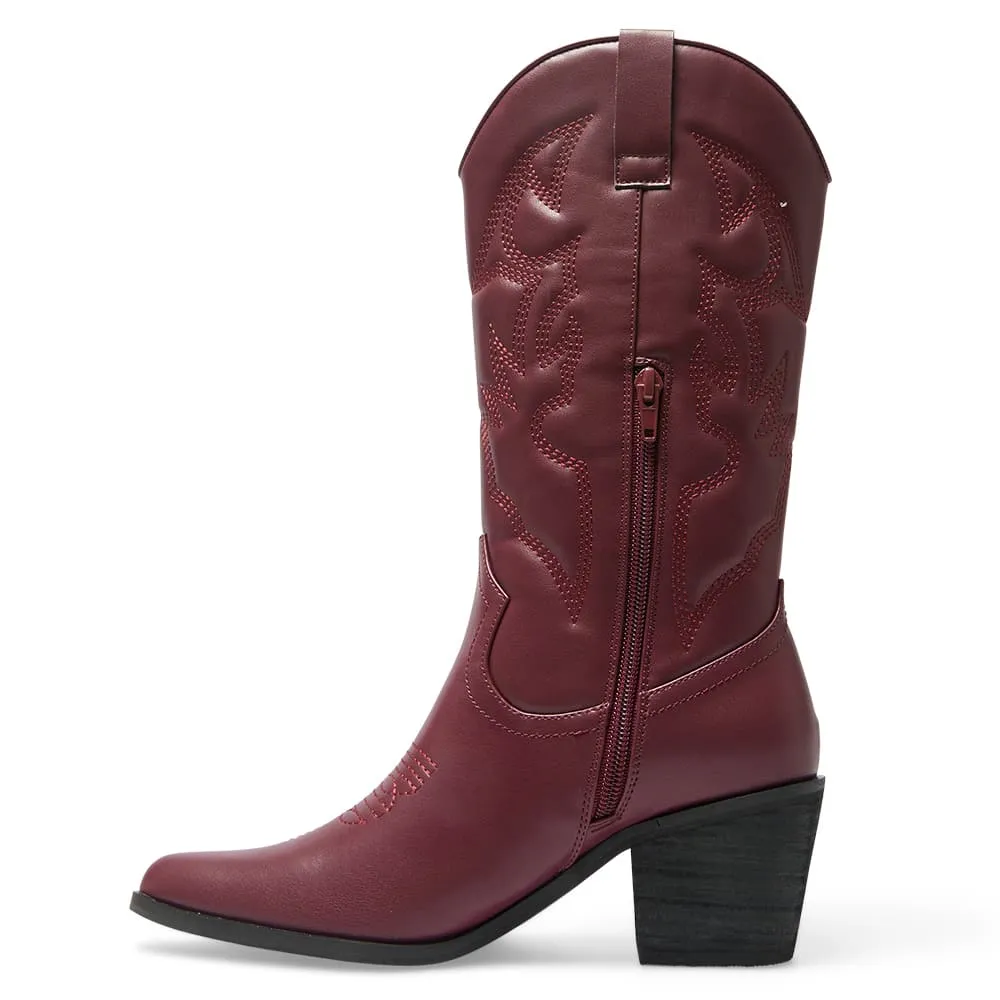 Nash Boot in Wine Smooth