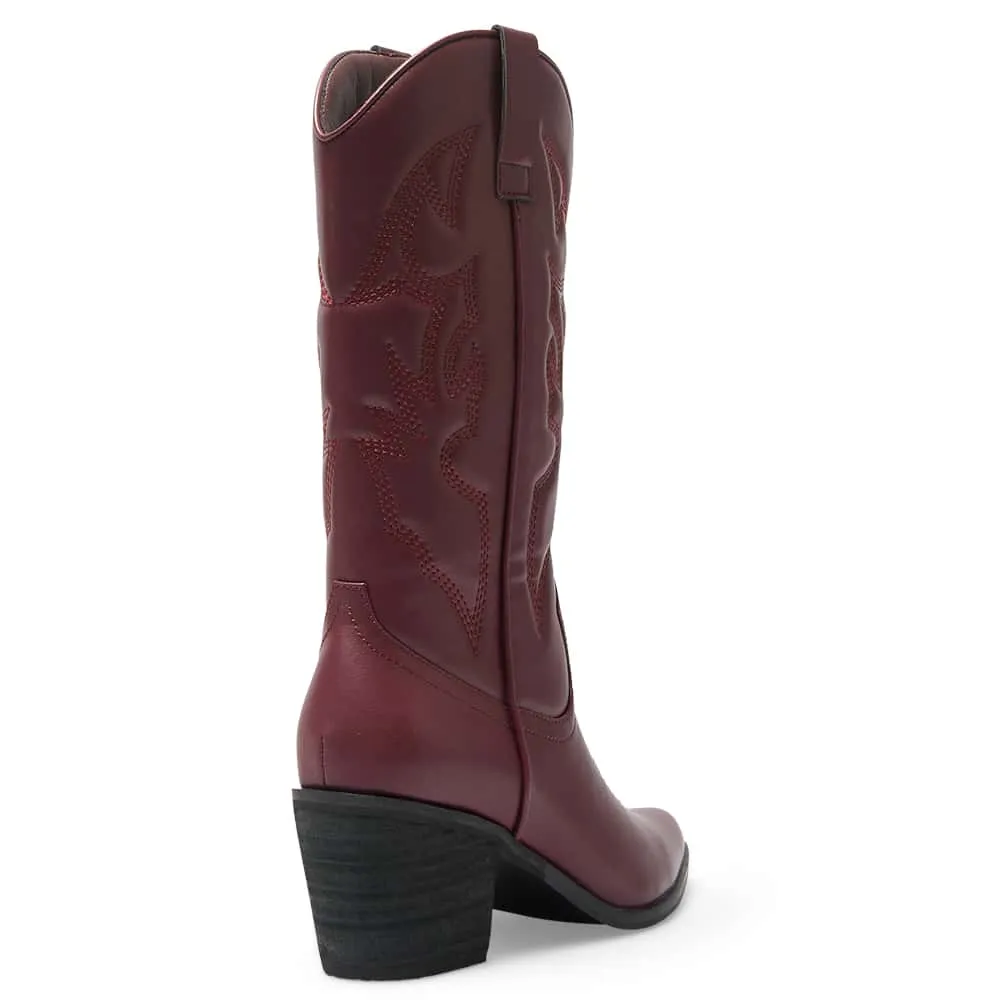 Nash Boot in Wine Smooth