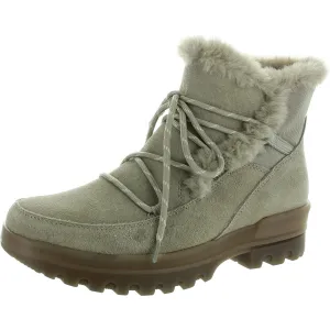 Nayda Womens Zipper Leather Winter & Snow Boots