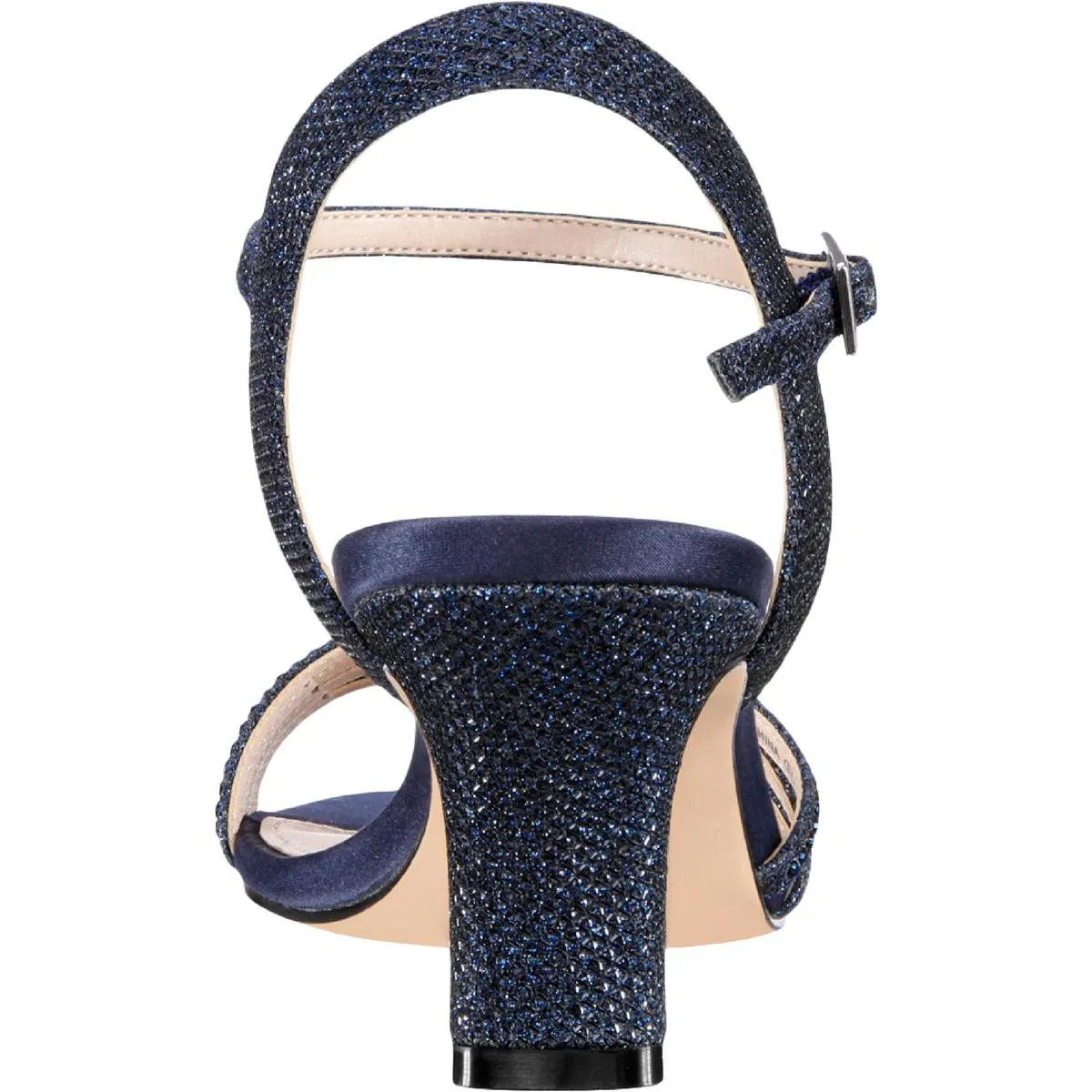 Nelena Womens Metallic Rhinestone Dress Sandals