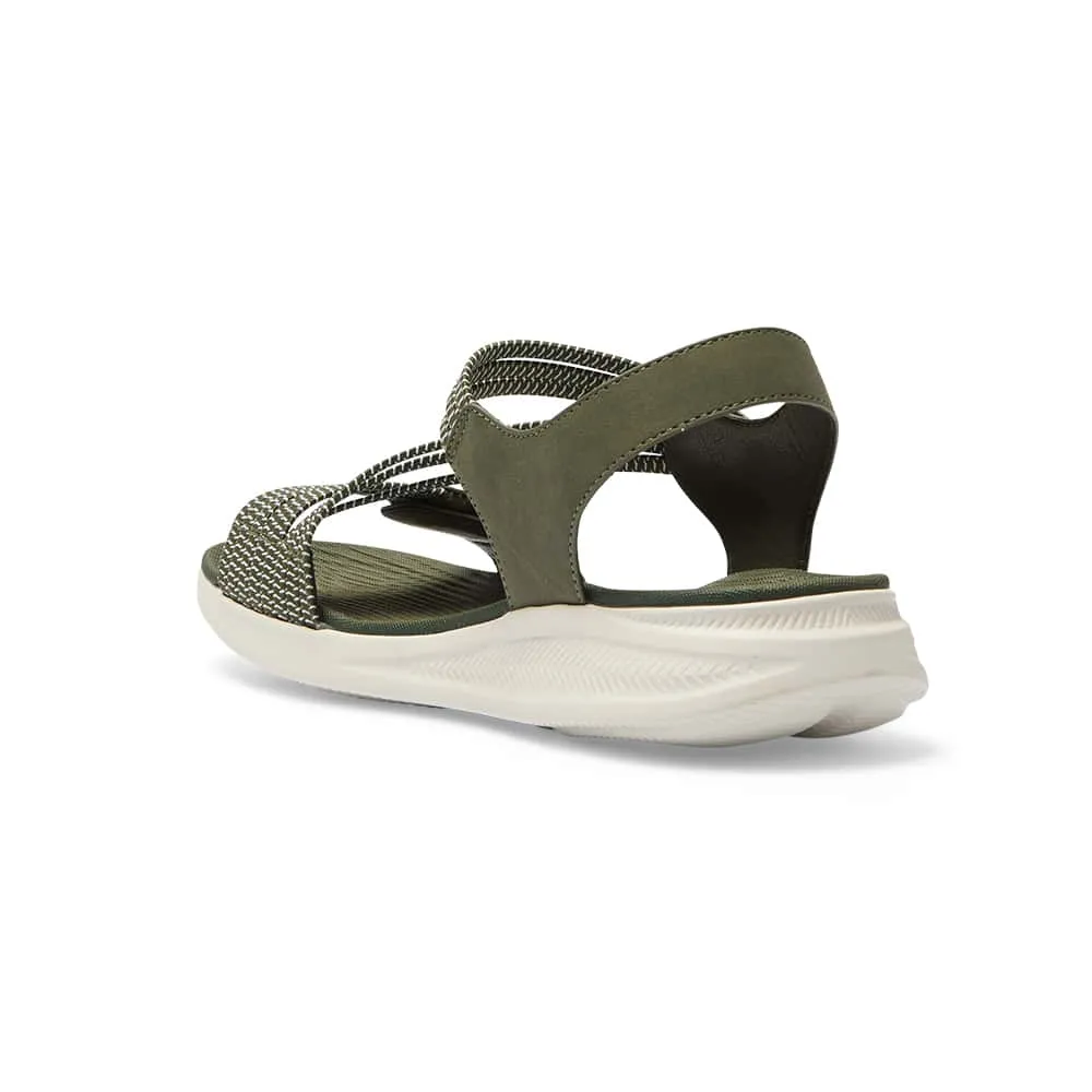 Neon Sandal in Khaki Multi