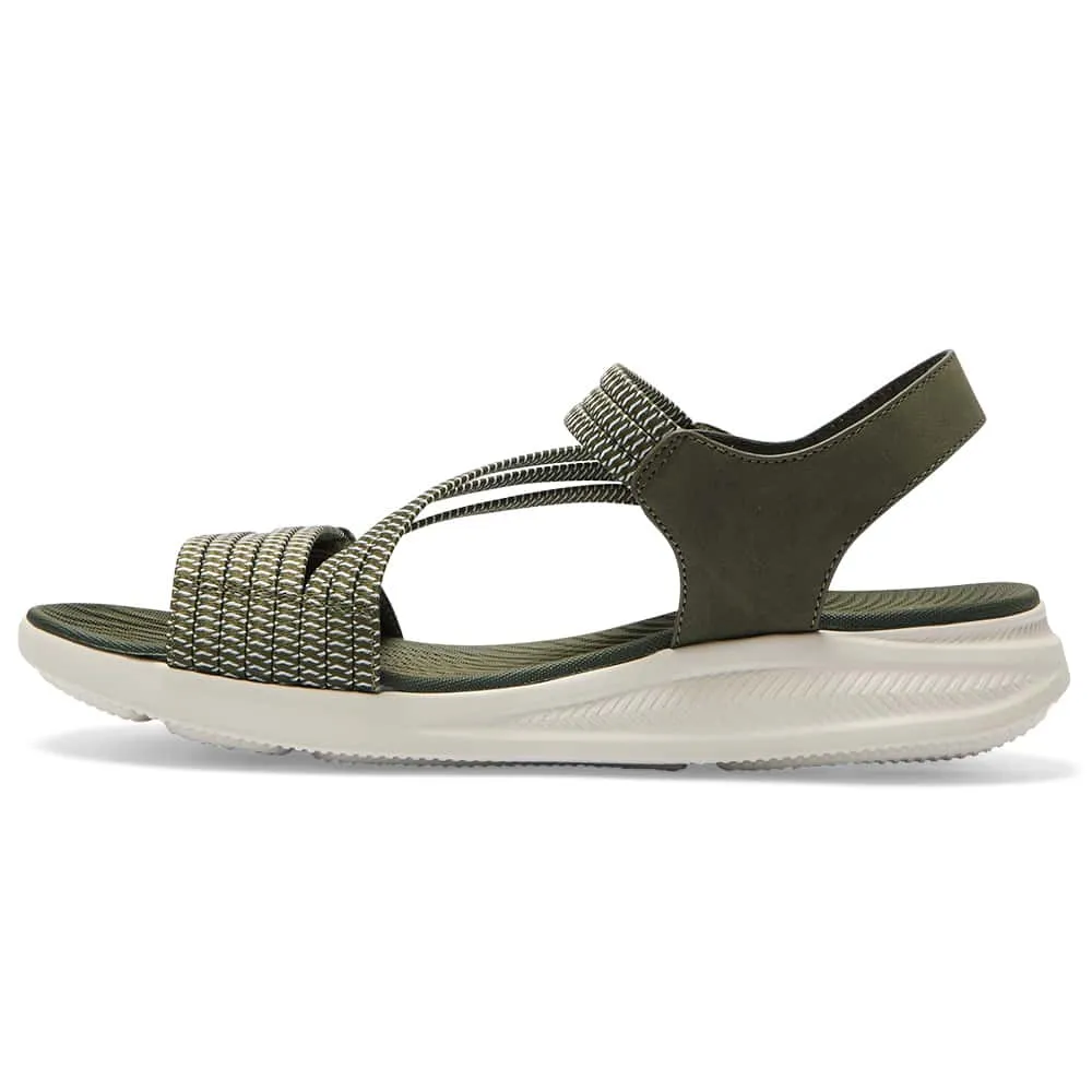 Neon Sandal in Khaki Multi