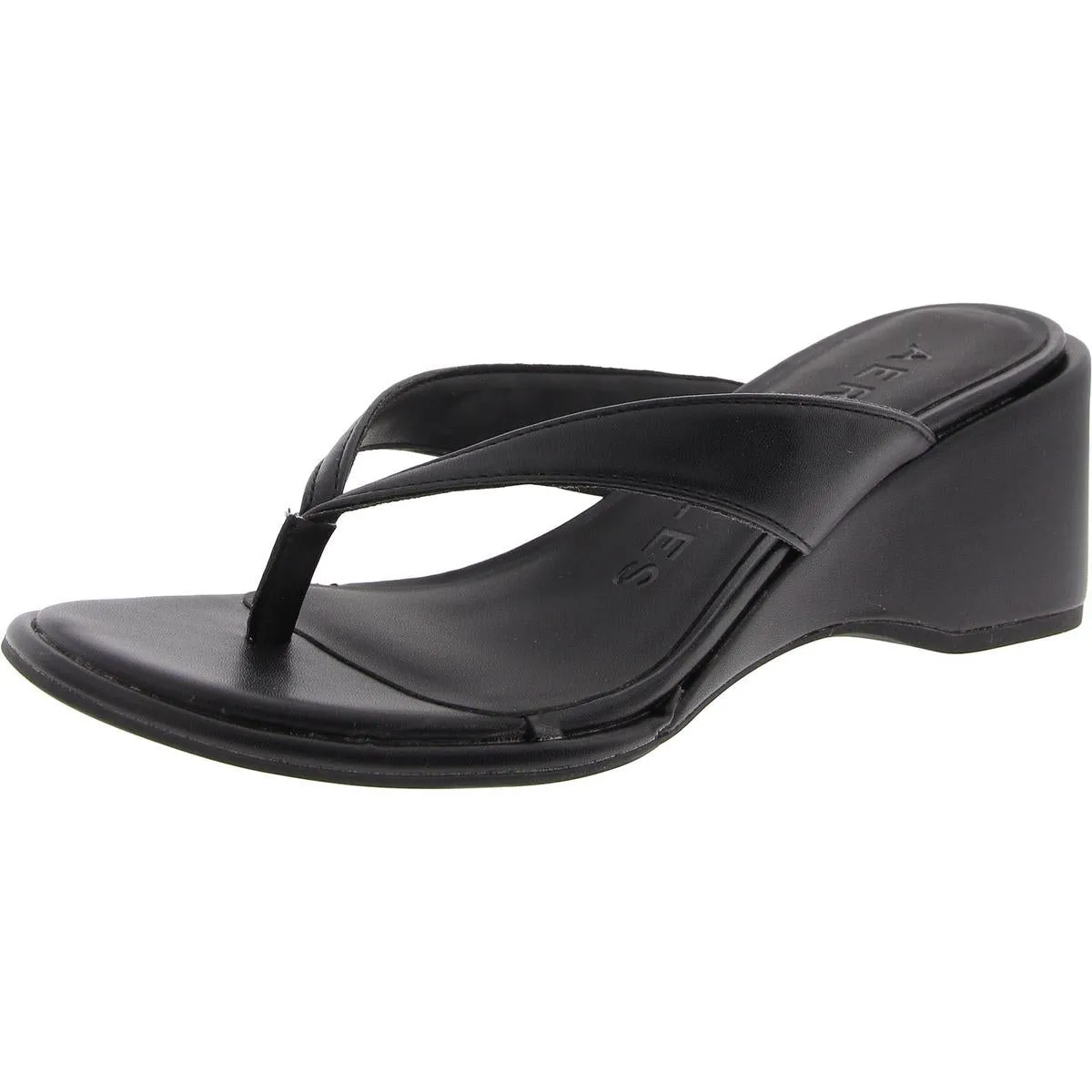 Nero Womens Slip On Wedges Thong Sandals