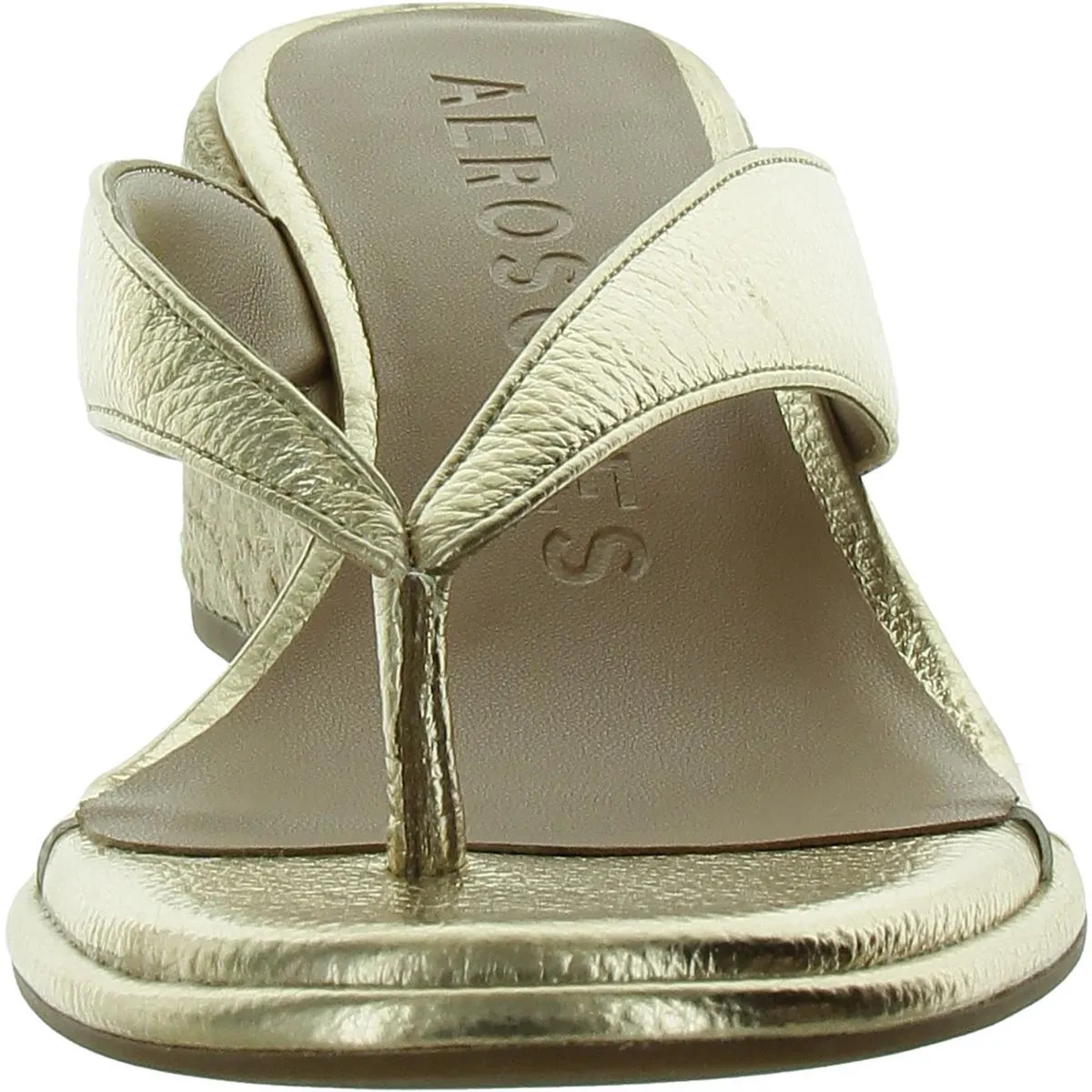 Nero Womens Slip On Wedges Thong Sandals