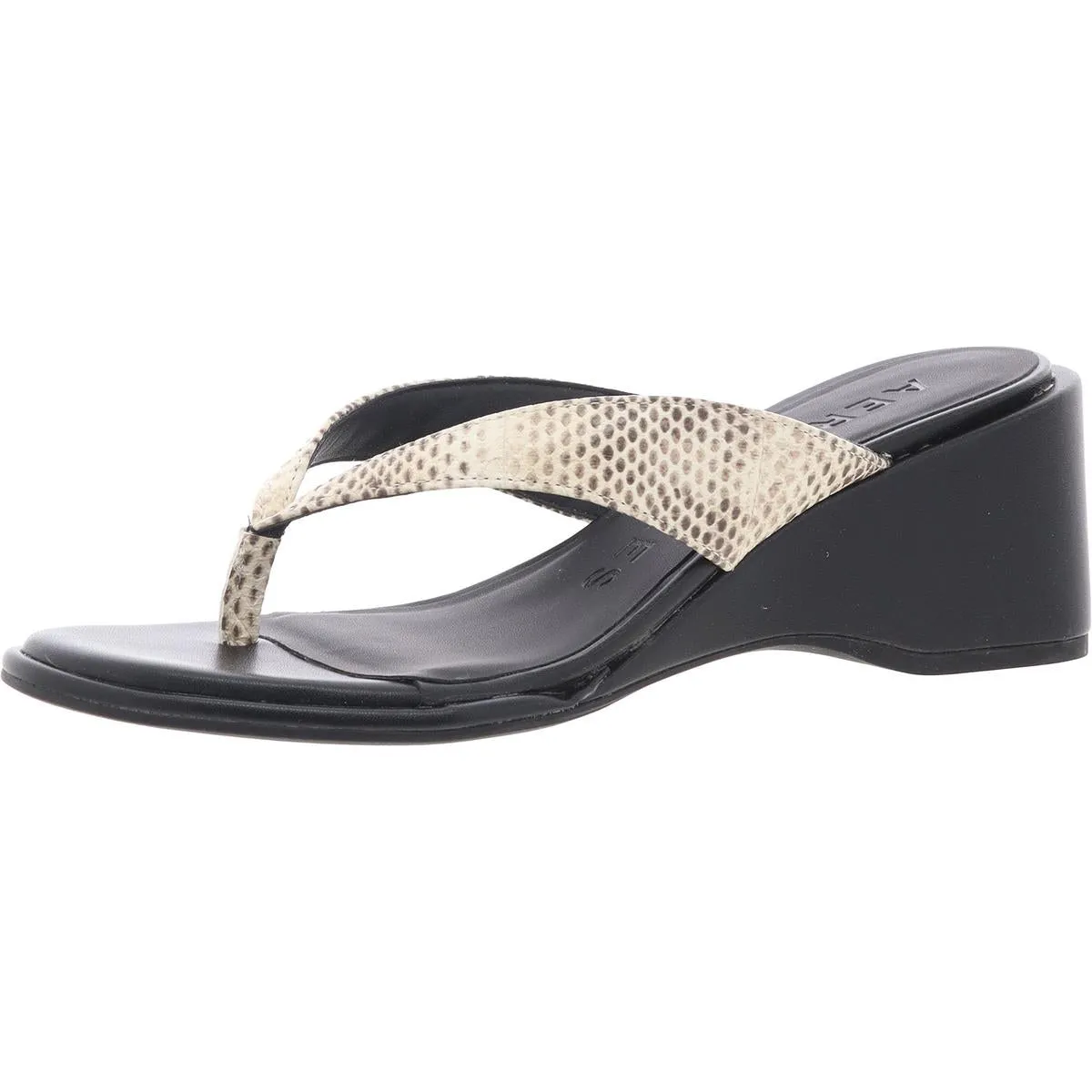 Nero Womens Slip On Wedges Thong Sandals