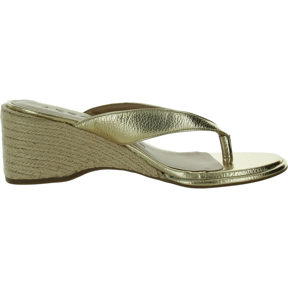 Nero Womens Slip On Wedges Thong Sandals