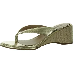Nero Womens Slip On Wedges Thong Sandals