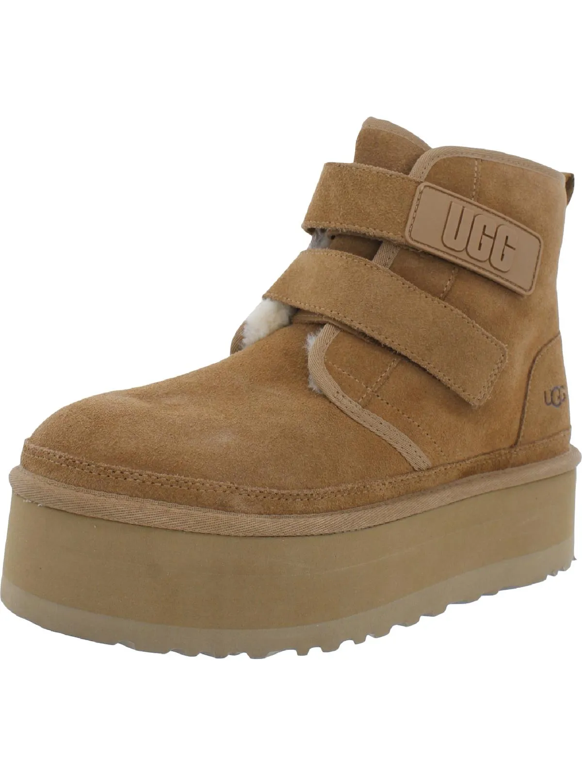 Neumel Womens Suede Mid-Calf Chukka Boots
