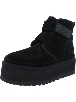 Neumel Womens Suede Mid-Calf Chukka Boots