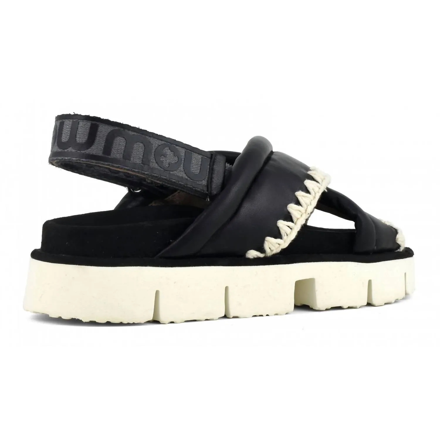 New Bio Criss Cross Sandal In Black