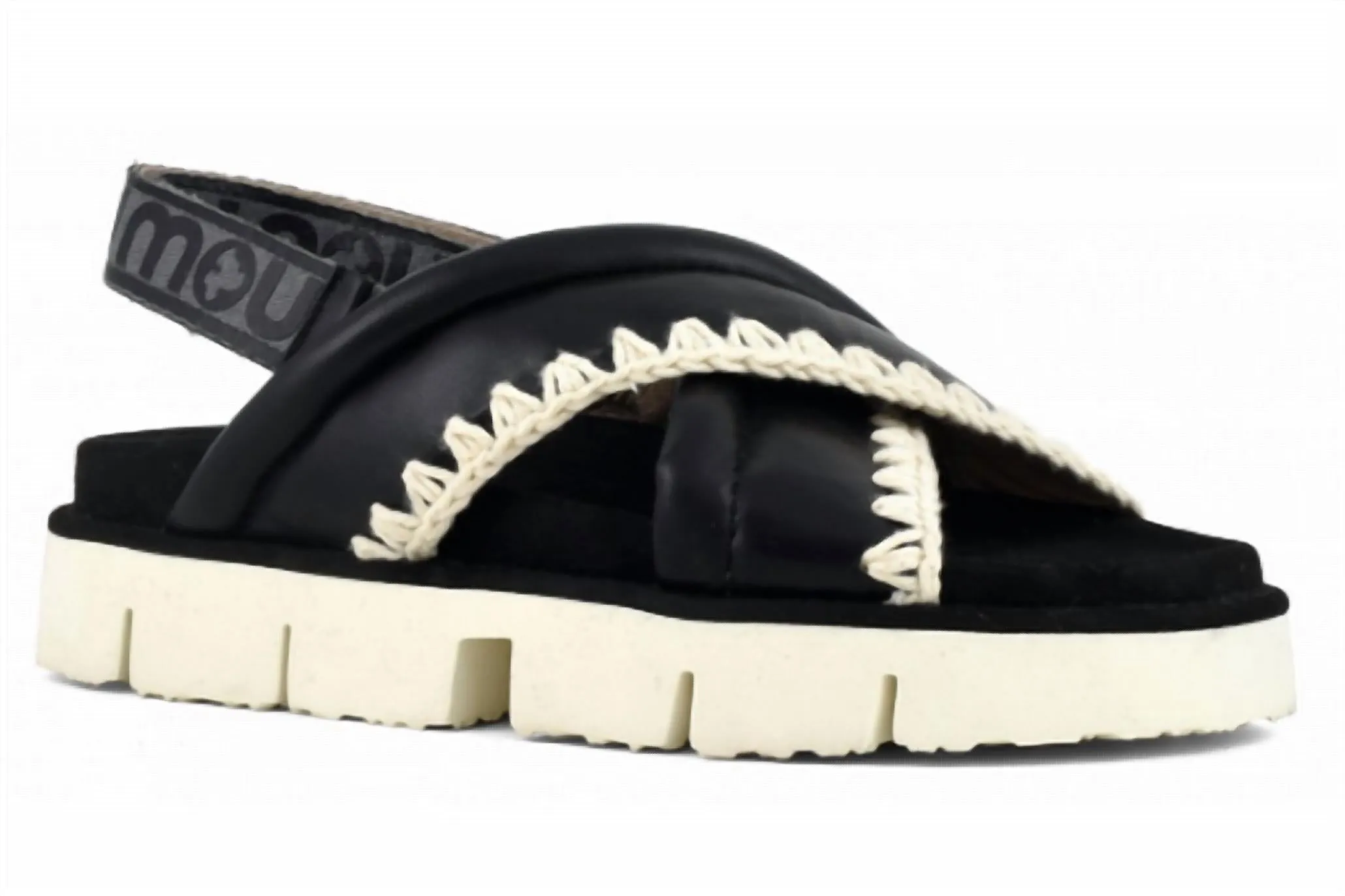 New Bio Criss Cross Sandal In Black