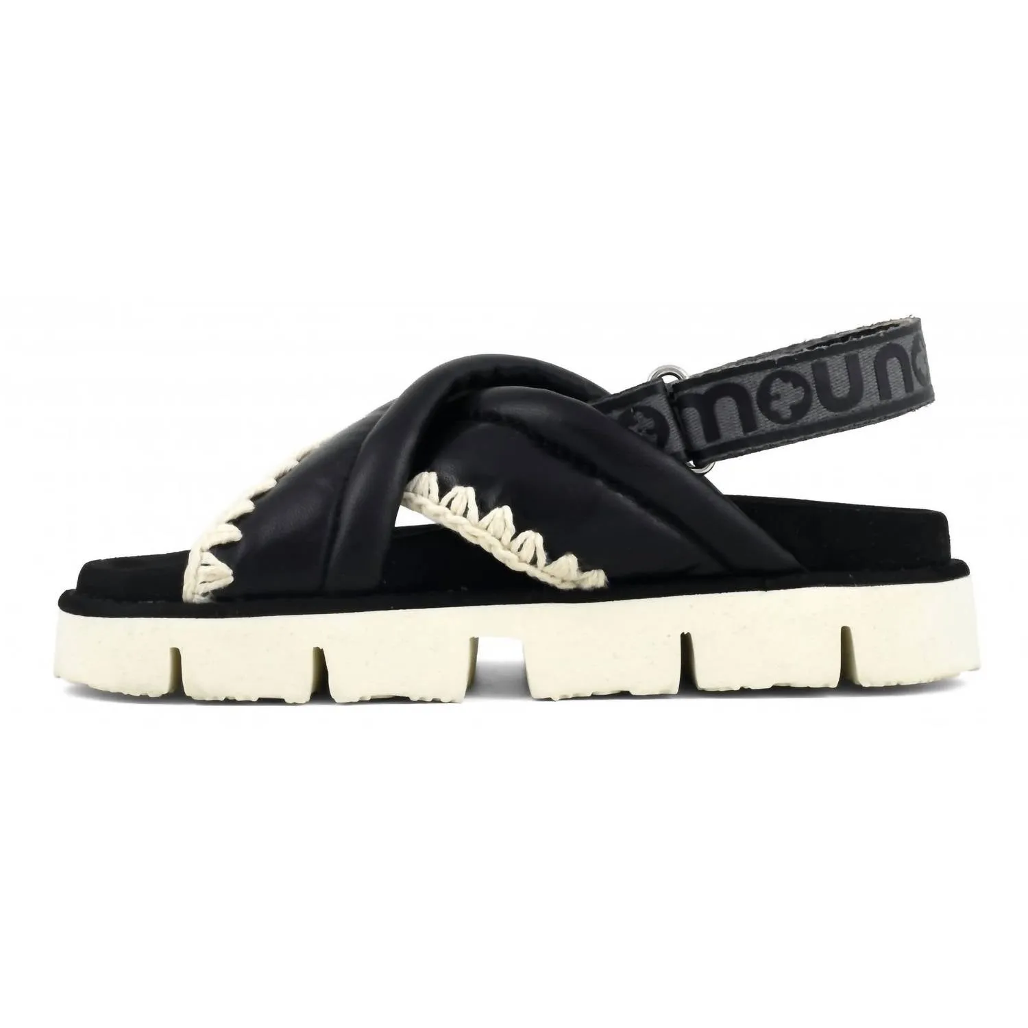 New Bio Criss Cross Sandal In Black