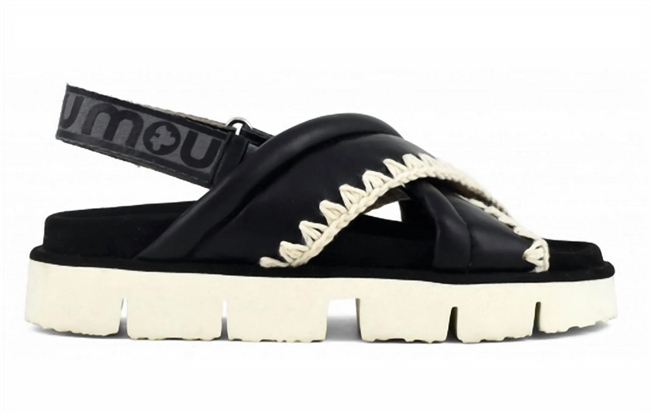 New Bio Criss Cross Sandal In Black