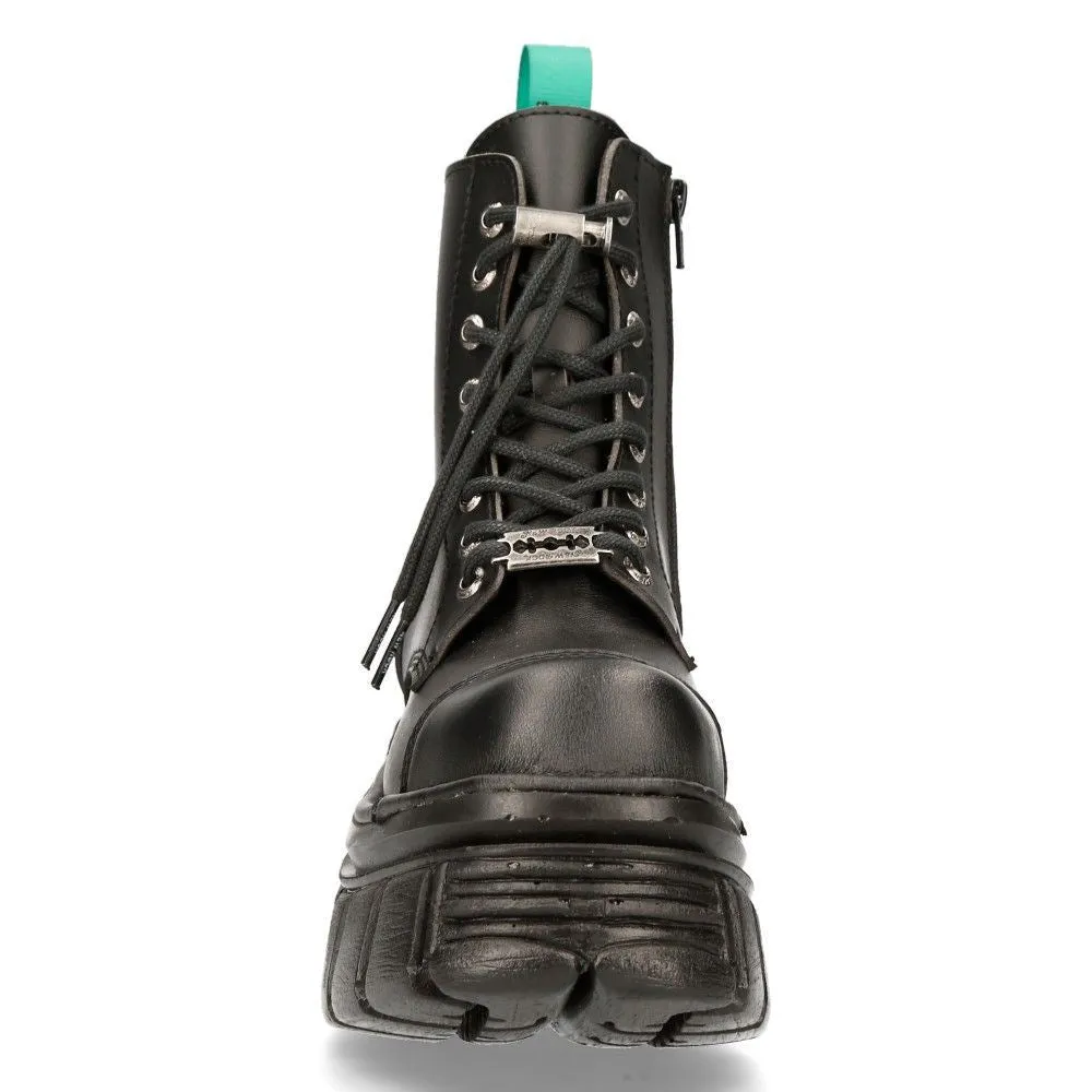 New Rock Vegan Leather Combat Platform Boots- TANKMILI083-VS2
