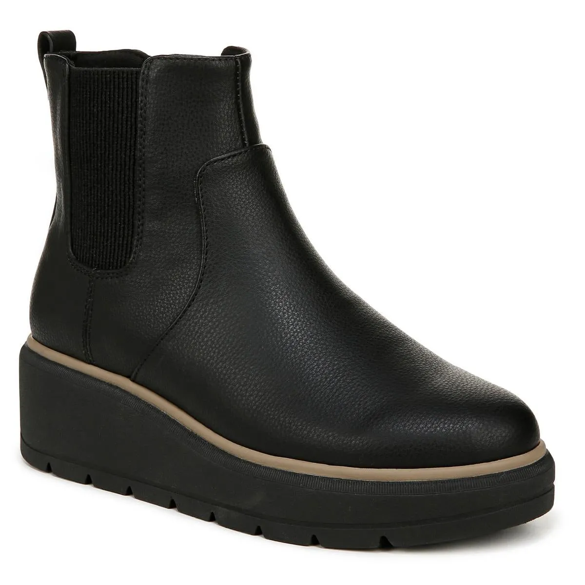 Nice Max Up Womens Stretch Faux Suede Chelsea Boots
