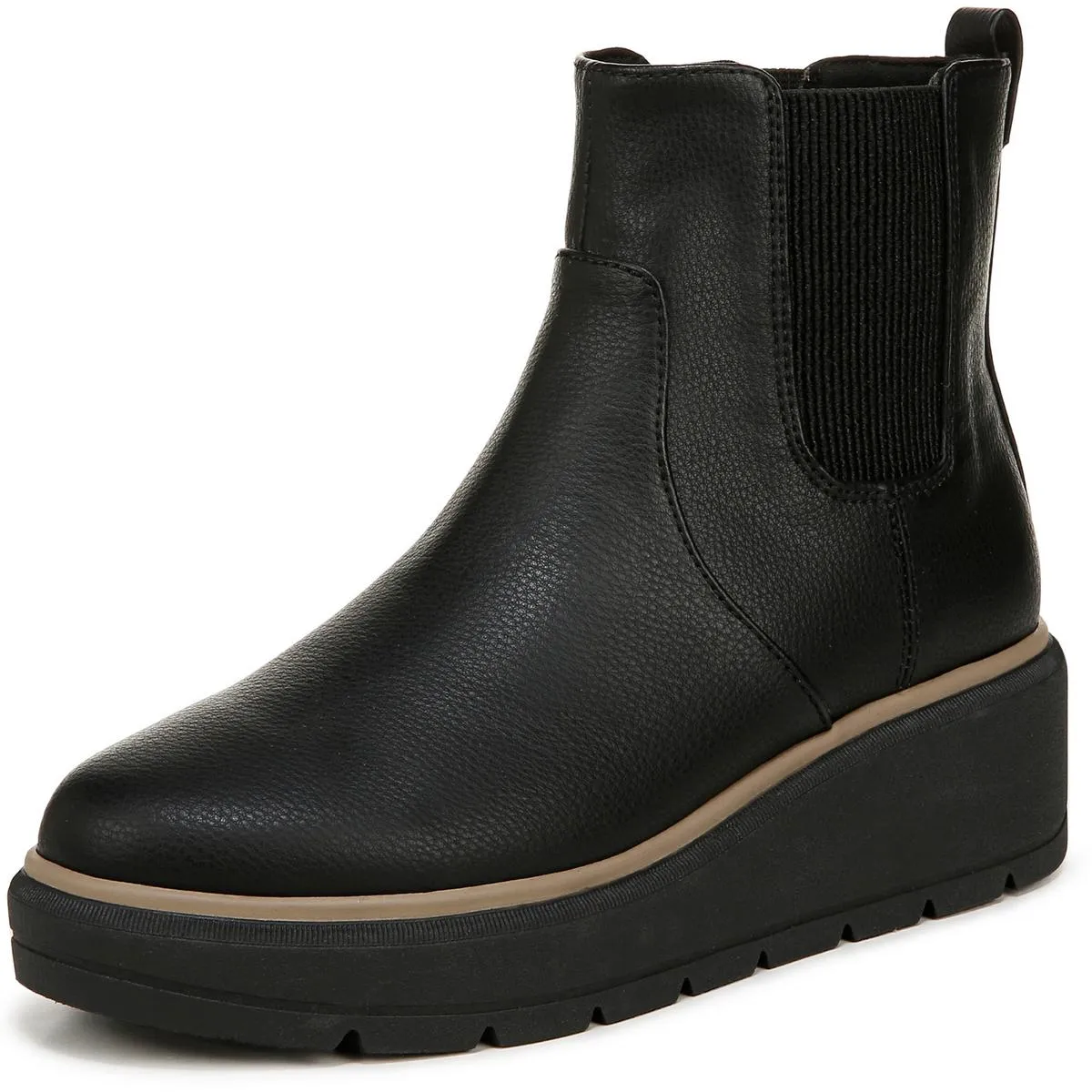 Nice Max Up Womens Stretch Faux Suede Chelsea Boots