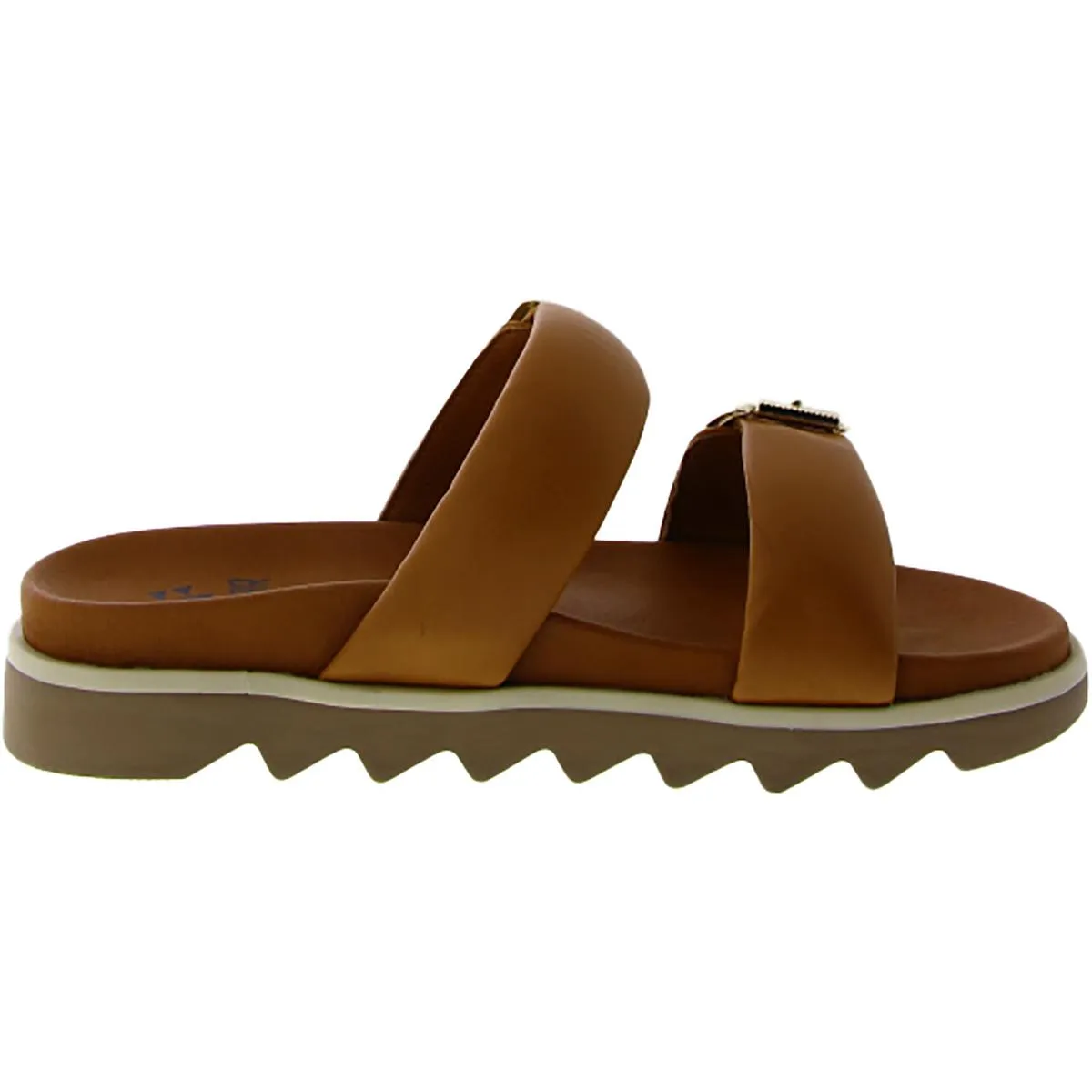 NIFTY Womens Flats Leather Slide Sandals