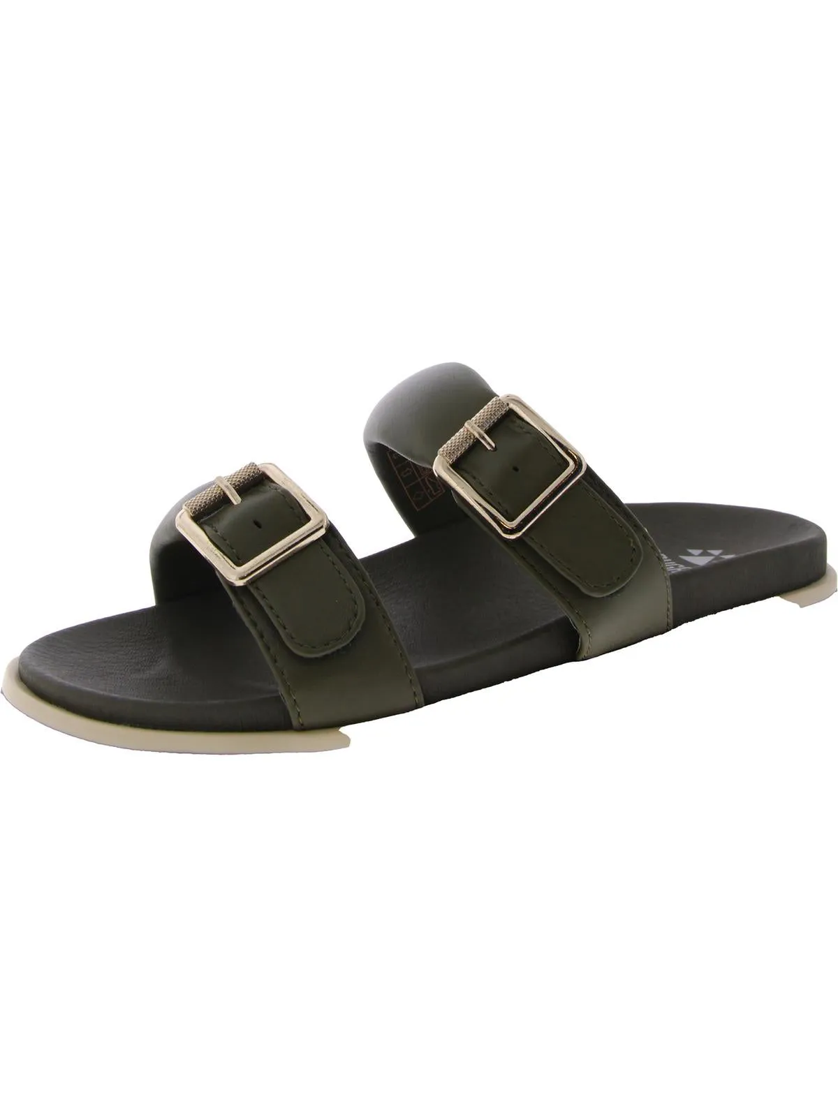 NIFTY Womens Flats Leather Slide Sandals